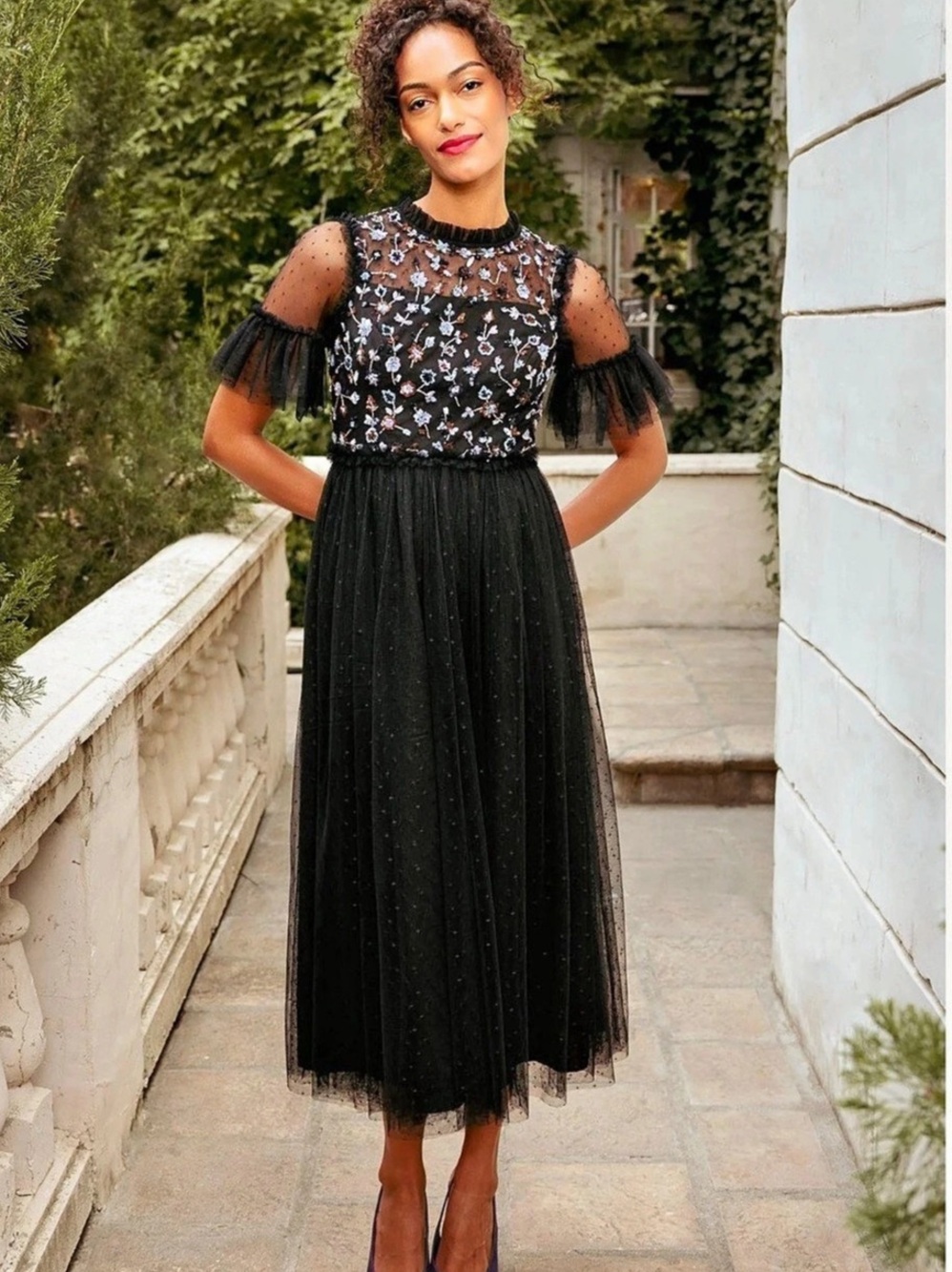 Ivy City Louisa Dress in Black 1X
